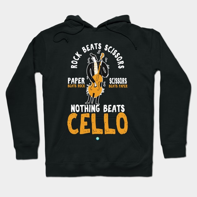 music Cello instrument gift orchestra Hoodie by woormle